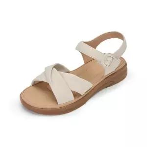 [하프클럽/무크]엠.무크 아서 양가죽 컴포트 쿠션샌들 아이보리 516623520QQ