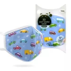 ( )아이천국 3D 입체 방한 마스크 어린이용 꼬마자동차_25124909