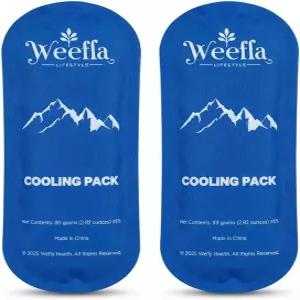 Weefla 단열 여행용 휴대용 케이스용 얼음 냉각 팩 2팩 TSA 승인 재사용 가능한 냉각기 약 46시간 보관
