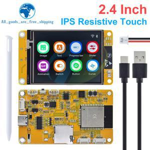 TFT WROOM이있는 모듈 디스플레이 스마트 보드 TZT 인치 및 LVGL 32 WIFI 2 4 개발 터치 블루투스 화면 240*320 LCD
