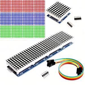 5핀 in 4 9 도트 Arduino 모듈 Raspberry 와이어로 구동 LED 32x8 모듈 디스플레이 MAX72 Pi용 매트릭스