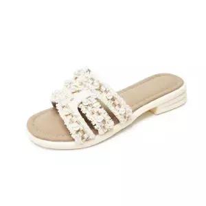 [세자매]예쁜 진주포인트 여성슬리퍼 편안한 샌들 3cm