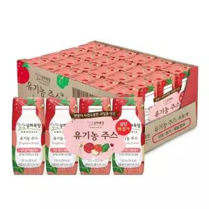 상하목장 유기농 주스 사과딸기케일, 125ml, 24개