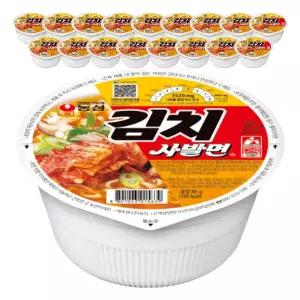 농심 김치사발면, 86g, 18개