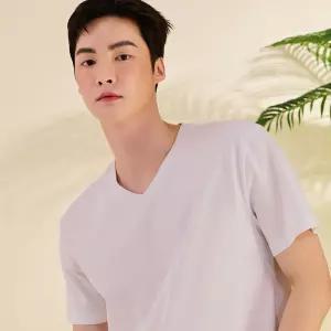 [체이스컬트] [3color] 유니 브이넥 면 반팔티