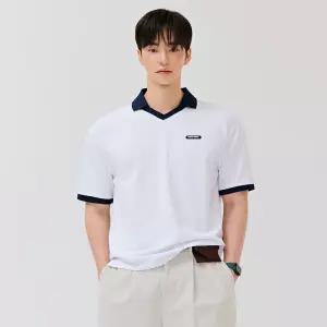 [체이스컬트] [2color] M 브이넥 카라 반팔