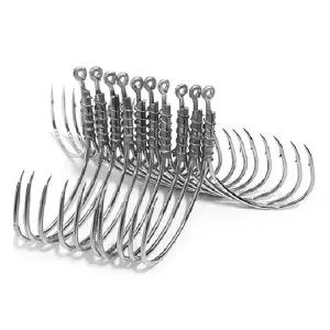 태양레포츠- 숭어 훌치기 바늘 10개/숭어 삼발이 묶음 바늘/꽃낚시/묶음카드/바다/민물/낚시/채비소품