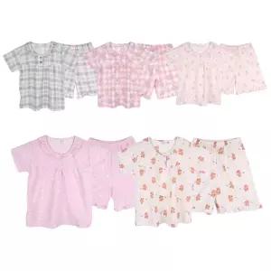 필굿 여아동 쿨 냉감 엠보 반팔 반바지 여름잠옷세트 유아 주니어 유치원 초등 중학생 패밀리룩 파자마파티