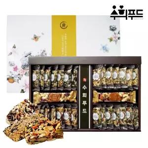 [수희수제견과] 수제 바다강정세트/보자기포장