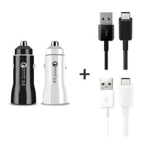 베네치아 QC 3.0 차량용 고속 충전기+언박싱 삼성 전용 C타입 고속 충전 케이블