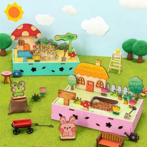 MDF 알팔파 어린이 식물 새싹 키우기 키트 2종