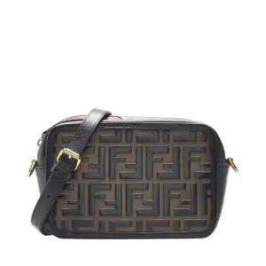 [중고명품] 브라운  블랙 FF로고 카메라 크로스백