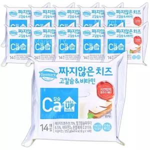 덴마크 짜지않은 치즈 고칼슘 앤 비타민 252g x 10개