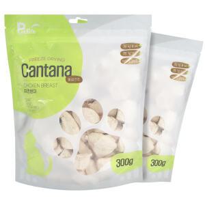 칸타나 동결건조 치킨텐더 300g x2개 강아지간식 고양이간식