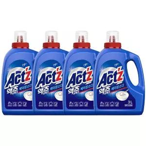 액츠 퍼펙트 액체세제 베이킹 용기, 3L, 4개