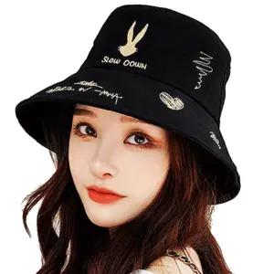 하비리아 버킷햇 벙거지모자 여성 여자 모자 봄 가을 남자 남성 남녀 남여 공용 중년 산책