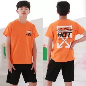[제이키드주니어] 핫반팔티셔츠 주니어의류 남아 여아 초등학생옷 청바지 면바지 상하복 티셔츠 J