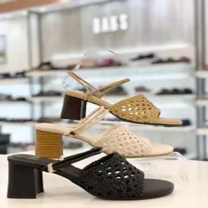 [닥스] 여성 6cm 메쉬 꼬임가죽 쿠션창 뮬 겸 샌들 did206