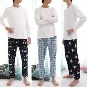 남성 피치 캐릭터 잠옷바지 남자 파자마 봄 가을 홈웨어 수면 바지