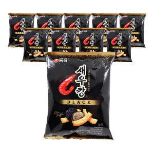 농심 새우깡블랙, 72g, 10개
