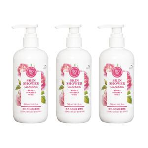 꽃을든남자 스킨샤워 클렌징 500ml 로즈 3개