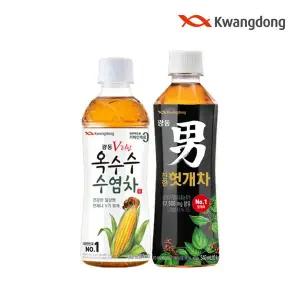 [광동제약][무료배송] 광동 옥수수수염차 340ml x 20pet + 진한 헛개차 340ml x 20pet (라벨랜덤)