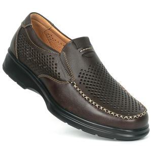 천연가죽 여름 망사 캐주얼화 남자 콤비 경량 슬립온 남성로퍼 컴포트 스니커즈 캐주얼화 5074