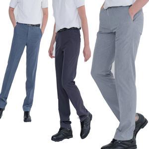 시원한 밴딩 남성 정장 캐주얼 바지 남자 여름 일자 스판 팬츠