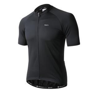 MCN 사이클 라이딩 자전거 반팔 져지 상의 저지 플레인블랙