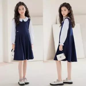 [삐삐네옷가게]여아 주니어 옥스포드세라 봄 가을 하객 연주회 공연 원피스 스커트