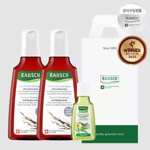 [라우쉬][선물포장] [더블기획]라우쉬 윌로우바크 트리트먼트 샴푸200ml+GIFT