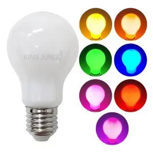 일광전구 디밍 LED 색구 A60 8W E26 컬러 bulb 조광가능 황색 녹색 청색 분홍색 적색 주홍 보라색