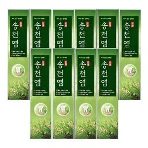 메디안 송천염치약 120g 10개 / 소금치약