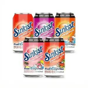 [본사직영] 썬키스트 소다 355ml 24+24 골라담기 / 오렌지 자몽 자두자몽