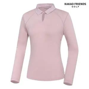 [카카오프렌즈골프] 여성 셔링 폴로 티셔츠