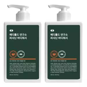 메디톨드연구소 단감 바디워시 퍼시닌 바디워시500ml 2개 남자냄새제거 남자땀냄새 남자바디