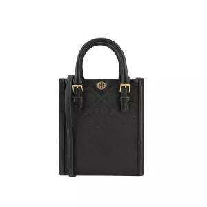 토리버치 152133 001 T 모노그램 미니 토트백 블랙