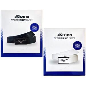 미즈노 프리미엄 자동 골프 벨트 (블랙 / 화이트)