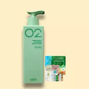아모스 퓨어스마트 샴푸 딥액션 500g + 랜덤1종