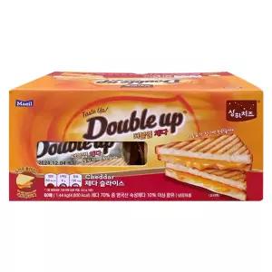 코스트코 냉장 상하치즈 더블업 체다 슬라이스치즈 240g x 6팩 (60매)