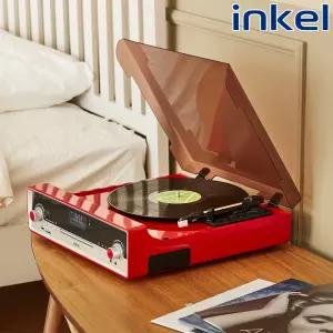인켈 IK-C5070LP 턴테이블 LP플레이어 CD플레이어 올인원 블루투스 오디오 라디오 카페 인테리어 집들이 개업 선물