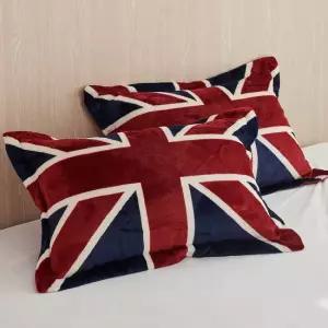 유니언잭 극세사 베개커버 40X60