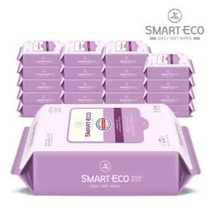 스마트에코 베이직플러스 120매 20팩 리필형 아기물티슈