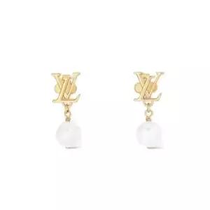 [LOUIS VUITTON][명품] 루이비통 LV 아이코닉 진주펜던트 골드메탈 귀걸이