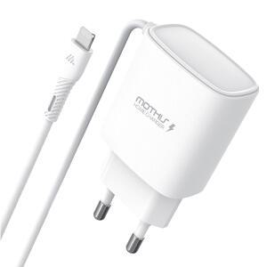 모디스 8핀 2.1A 2M 일체형 충전기(아이폰 아이패드 에어팟 호환 군대 군인 핸드폰 충전 케이블 충전기)