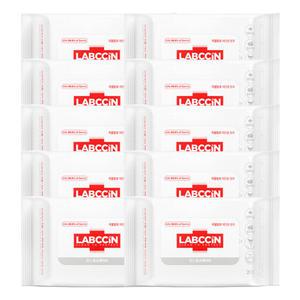 랩신 V3 휴대용 항균 손소독티슈 살균 물티슈 20매 10개