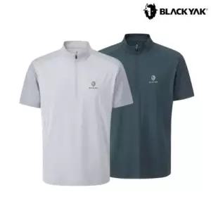 [롯데백화점]블랙야크 남성 냉감 반집업 반팔 블랑 집업 반팔티 (2 color) 1BYZTMU005 GD