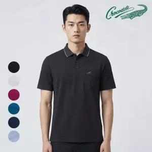 [크로커다일]TAG가59,000원 옆라인메쉬 배색 카라티 CDAA8TP2703