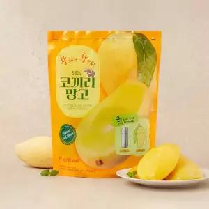 베트남산 냉동 엘리펀트 하프컷 망고 1kg 봉