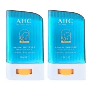 1+1 AHC 내추럴 퍼펙션 프레쉬 선스틱 22g 워터프루프 백탁없는 스틱썬크림